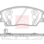 Apec Red Brake Pad Set (PAD2336) Fits: Kia Front