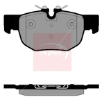 Apec Red Brake Pad Set (PAD2345) Fits: Jaguar Land Rover Rear
