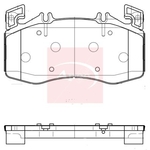 Apec Brake Pad Set (PAD2360) Fits: Mercedes Front