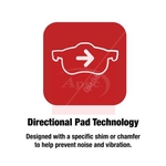 Apec Red Brake Pad Set (PAD2507) Fits: Mercedes