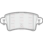 Apec Black Brake Pads Rear (PAD1197B)