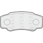 Apec Black Brake Pads Rear (PAD1261B)