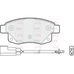 Apec Black Brake Pads Rear (PAD1477B)