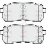 Apec Black Brake Pads Rear (PAD1581B)