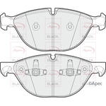 Apec Black Brake Pads Front (PAD1615B)