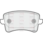 Apec Black Brake Pads Rear (PAD1655B)