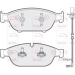Apec Black Brake Pads Front (PAD1784B)