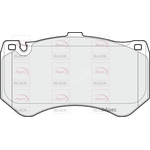 Apec Black Brake Pads Front (PAD1820B)