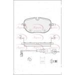 Apec Red Brake Pads Front (PAD2468)