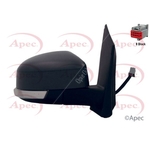 Apec Complete Door Mirror - Right (AMR2010) Electric - Fits Ford - Driver Side