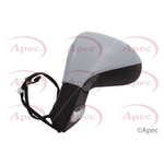 Apec Complete Door Mirror - Left (AMR2037) Electric - Fits Peugeot - Passenger Side