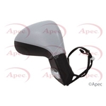 Apec Complete Door Mirror - Right (AMR2038) Electric - Fits Peugeot - Driver Side