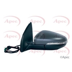 Apec Complete Door Mirror - Left (AMR2055) Electric - Fits Volkswagen - Passenger Side