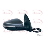 Apec Complete Door Mirror - Right (AMR2056) Electric - Fits Volkswagen - Driver Side