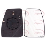 Apec Mirror Glass - Right (AMG2030) Fits Ford - Driver Side