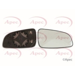 Apec Mirror Glass - Left (AMG2039) Fits Opel - Passenger Side