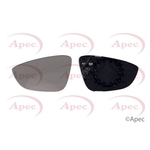 Apec Mirror Glass - Left (AMG2049) Fits Volkswagen - Passenger Side