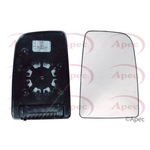 Apec Mirror Glass - Right (AMG2076) Fits Mercedes - Driver Side