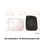 Apec Mirror Glass - Left (AMG2215) Fits: Mercedes-Benz Passeneger Side