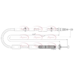 Apec Parking Brake Cable (CAB1842) Fits: Chrysler