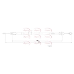 Apec Parking Brake Cable (CAB1846) Fits: Ford