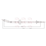 Apec Parking Brake Cable (CAB1857) Fits: Volvo