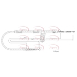 Apec Parking Brake Cable (CAB1858) Fits: Toyota