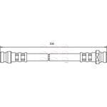 Apec Red Brake Hose (HOS3477) Fits: Hyundai