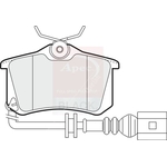 Apec Red Brake Pad Set (PAD1220B) Rear