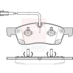 Apec Red Brake Pad Set (PAD2227B) Fits: Maserati Front