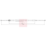 Apec Red Parking Brake Cable (CAB1983)
