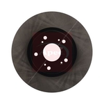 Apec Red Vented Brake Disc (DSK4233) Fits: Tesla Front