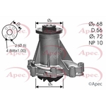 Apec Water Pump (AWP1357) Fits: Mercedes-Benz