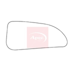 Apec Wide Angle Stick On Mirror Glass (AMS2681) Left