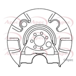 Apec Brake Disc Guard / Splash Panel (ASG1040)