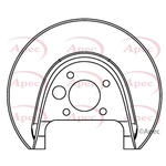 Apec Brake Disc Guard / Splash Panel (ASG1045)