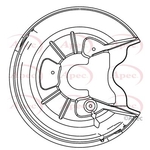 Apec Brake Disc Guard / Splash Panel (ASG1048)