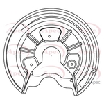 Apec Brake Disc Guard / Splash Panel (ASG1052)