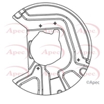 Apec Brake Disc Guard / Splash Panel (ASG1072)