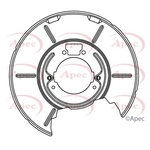 Apec Brake Disc Guard / Splash Panel (ASG1081)