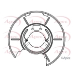 Apec Brake Disc Guard / Splash Panel (ASG1082)
