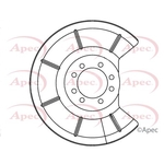Apec Brake Disc Guard / Splash Panel (ASG1096)