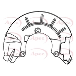 Apec Brake Disc Guard / Splash Panel (ASG1143)