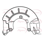 Apec Brake Disc Guard / Splash Panel (ASG1144)