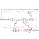 Apec Brake Cable (CAB1237) Fits: Hyundai