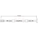 Apec Brake Cable (CAB1241) Fits: Iveco