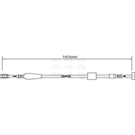 Apec Brake Cable (CAB1243) Fits: Iveco