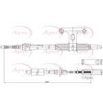 Apec Red Brake Cable (CAB1256) Fits: Kia