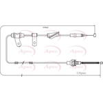 Apec Red Brake Cable (CAB1264)