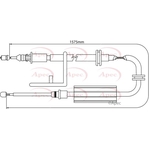 Apec Red Brake Cable (CAB1267)
